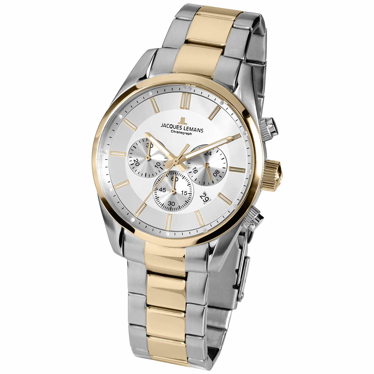 Jacques Lemans Two Tone Stainless Steel Chronograph 42-6H